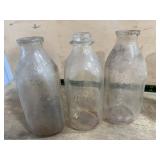 Embossed and Printed Glass Milk Bottles