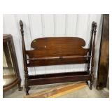 Mahogany Full Size Four Poster Bed Frame