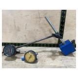 Dial Indicators With Magnetic Base, 2 Pieces
