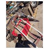 Antique school desks Bases & Parts Lot