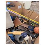 Large Mixed Lot: Tools, Cooler, Basketball