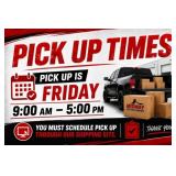 Pickup times