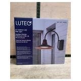 LUTEC 12' Outdoor LED Wall Light Black