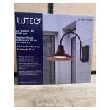 LUTEC 12' Outdoor LED Wall Light Black