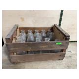 Milk Bottles Lot W/ Crate (Sunny Slope Label)