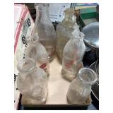 Glass Milk Bottles Meadow Gold Compton