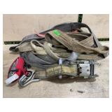 Tow straps and ratchet tie down