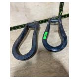 Pair Heavy Duty Steel Shackles with Bolts