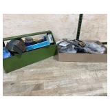 Automotive Parts With Metal Tool Box