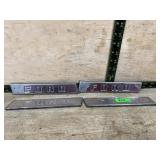 4 Chrome Ford Emblem Nameplates