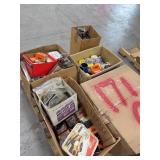Bulk Lot: Auto Hardware, Parts & Shop Towels