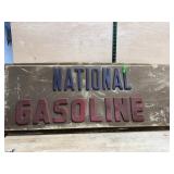 National Gasoline Lighted Sign Insert