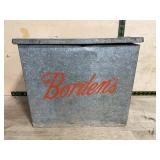 Borden's Galvanized Metal Dairy Delivery Box