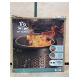 TIKI 18" Stainless Steel Fire Pit with Screen