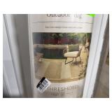 Threshold Khaki Tonal Outdoor Rug 7x10 ft