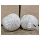 White Woven Decorative Balls