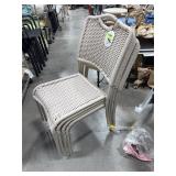 Threshold Set of 4 Stacking Patio Chairs
