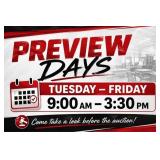 Auction Preview information and times