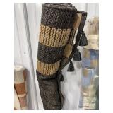 Hand Woven Jute and Cotton Area Rug 5x7