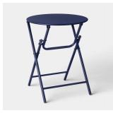 Threshold Metal Navy Blue Foldable Bistro Table