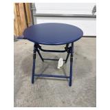 Threshold folding patio accent table