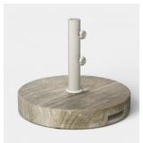 Threshold Table Umbrella Base, Stone Finish