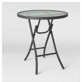Folding round patio accent table room essentials