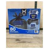 80 Heavy Duty 55-Gallon Drum Liners