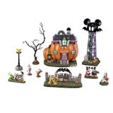 Disney 10-Piece Halloween Village Set in Box