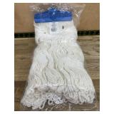 Cotton Mop Head Replacement with Blue Clamp