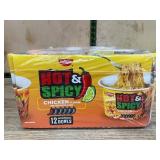 Nissin Hot & Spicy Chicken 12 Microwave Bowls