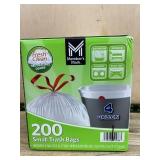 200 Small 4 Gallon Trash Bags