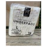 Underpads L 23x36in 15-Pack Super Absorbency