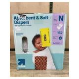 Up & up Newborn Diapers, 162 Count
