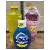 Dawn Powerwash, Pine-Sol, Dish Soap Trio