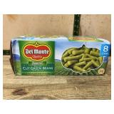 Del Monte Cut Green Beans 8 Cans Pack