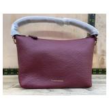 Mason & Sabre Burgundy Pebbled Leather Bag