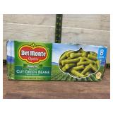 Del Monte Cut Green Beans 8 Cans 14.5 oz Each