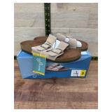 Mountain Sole Taupe Double Buckle Sandals Sz 8