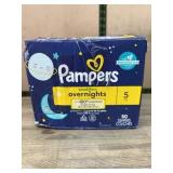 Pampers Swaddlers Overnights Size 5, 50 Ct