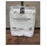 XXL Unisex Protective Underwear, 12 Count