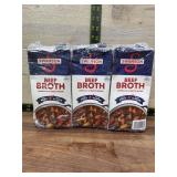 3-Pack Swanson Beef Broth 32 oz Cartons