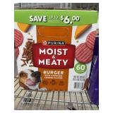 Purina Moist & Meaty Burger Cheddar Cheese 60 Ct