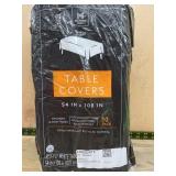 3-Ply Table Covers 54x108in 10-Pack White