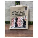 Vegan Satin Scrunchies Set of 6