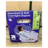 Up & Up Size 3 Overnight Diapers, 66 Count