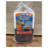 Hefty Food Storage Containers 60 Pieces