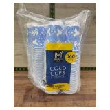360-Pack 9 oz Cold Paper Cups Blue White