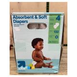 Up & Up Size 4 Diapers 132 Count Box