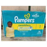 Pampers Swaddlers Diapers Size 1, 96 Count
